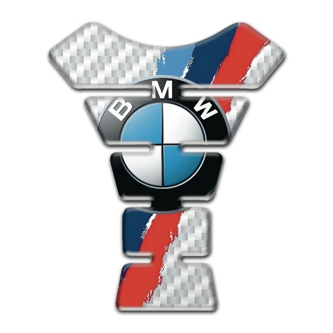 BMW Tank Pad Protector White carbon Design 