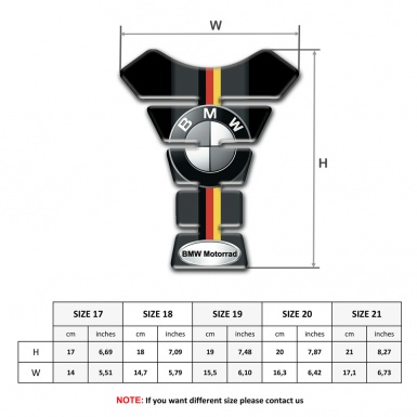 BMW Tank Guard Pads German Flag Motive Motorrad Edition 