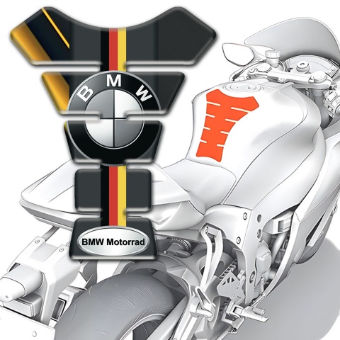BMW Tank Pad Protector German Flag Logo Motive 