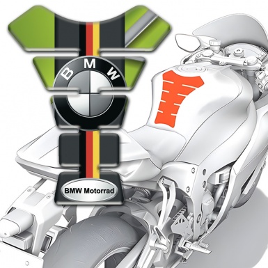 BMW Tank Pad Protector High-Quality German Flag Design 