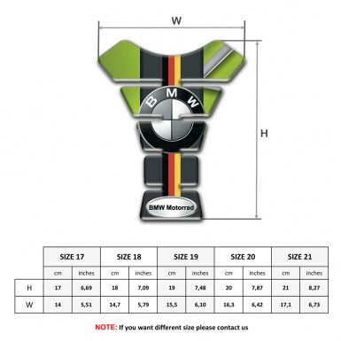 BMW Tank Pad Protector High-Quality German Flag Design 