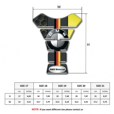 BMW Tank Pad Protector Modern Design 
