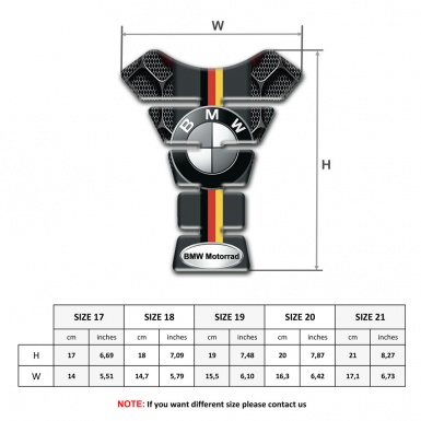BMW Tank Pad Protector 3D Elements Design 