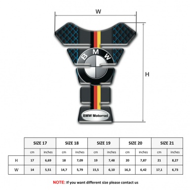 BMW Motorrad Tank Guard Pads Neon Mesh Design 