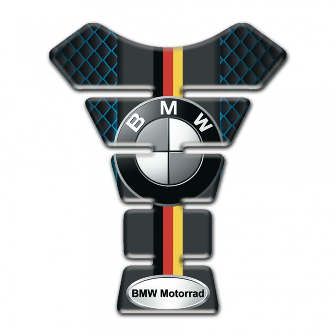 BMW Motorrad Tank Guard Pads Neon Mesh Design 