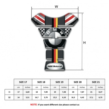 BMW Motorrad Tank Pad Protector Multi Elements Design 