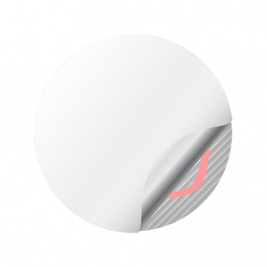 Honda Wheel Emblems for Center Caps Carbon Red