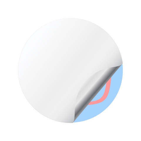 Honda Domed Stickers for Center Caps Navy Red