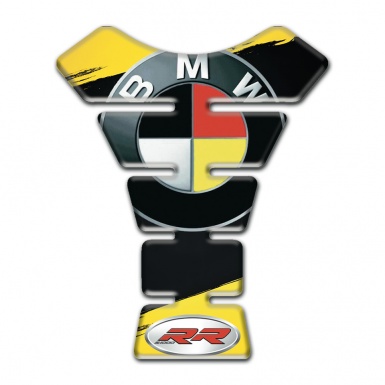 BMW RR Tank Protector Yellow Black Fragments Edition 