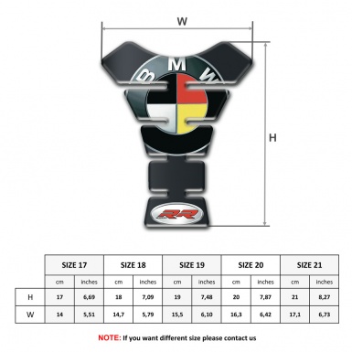 BMW Tank Protector Graphuite Base Design and German Flag Logo Style 