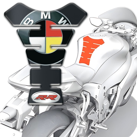 BMW Tank Protector Graphuite Base Design and German Flag Logo Style 