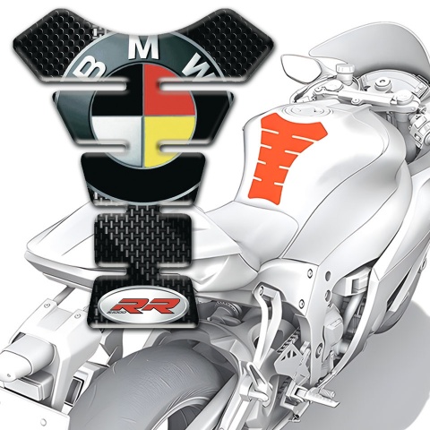 BMW Silicone Sticker Unique Tank Pad Protector RR Edition 
