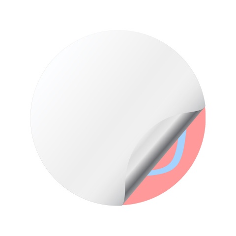Honda Domed Stickers for Center Caps Red Blue
