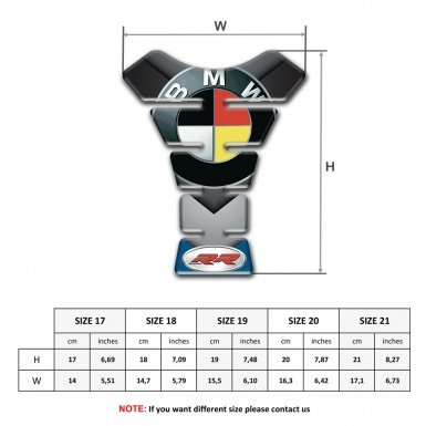 BMW RR Style  Tank Protector Anti Slip Sticker Best Version 