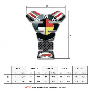 BMW RR Edition Motorcycle Tank Protector New Logo Style 
