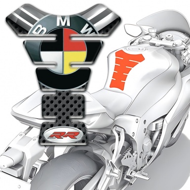 BMW RR Style Tank Guard Pads Center Stylish Design