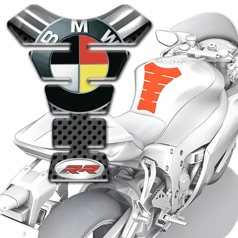 BMW RR Style Tank Guard Pads Center Stylish Design