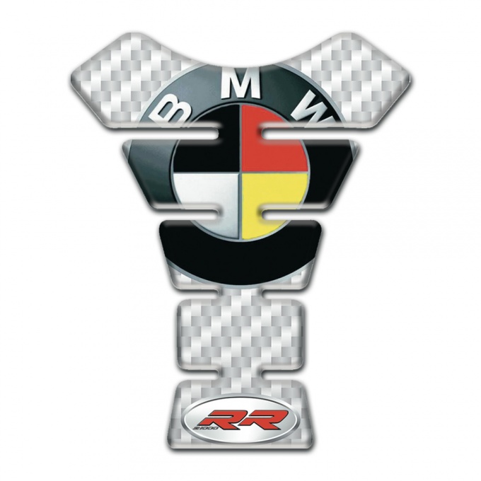 BMW RR Edition Tank Fuse White carbon Print 