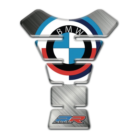 BMW RR Edition Tank Pad Protector Polished Metal Base Effect 