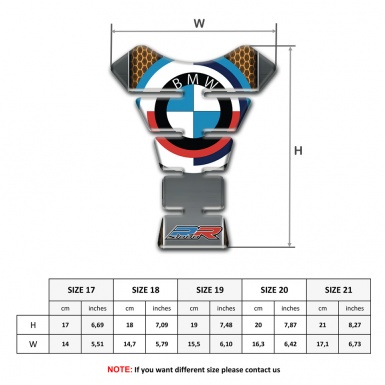 BMW Tank Protector Honeycomb base Motive and New Logo 