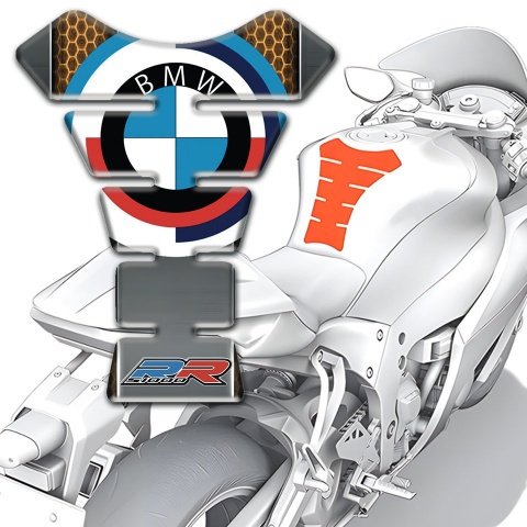 BMW Tank Protector Honeycomb base Motive and New Logo 