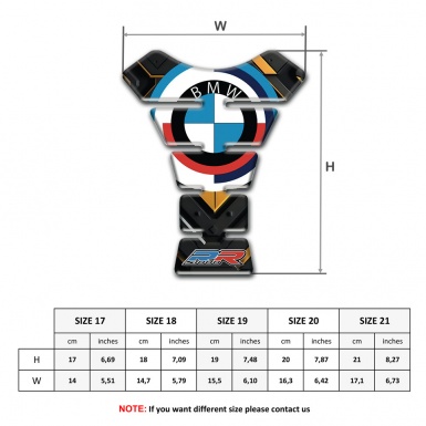 BMW RR Tank Guard Pads Stylish Base Vision New Logo 