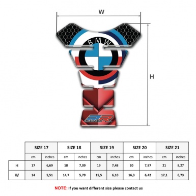 BMW Tank Guard Pads Anti Slip Sticker Round logo Style