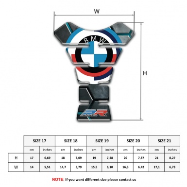 BMW Tank Protector 3D base Effect and round logo Style 