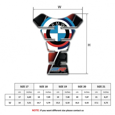 BMW RR Tank Pad Protector Unique Base Design 