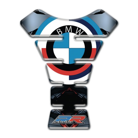 BMW RR Style Silicone Sticker Tank Protector Colorful Base Version 