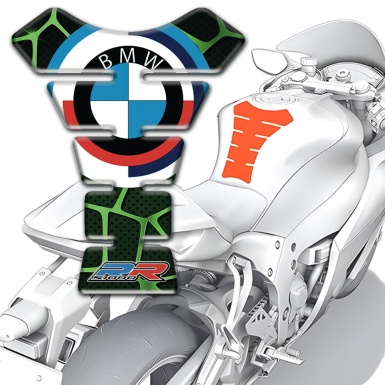 BMW RR Tank Fuse Green Spider Web Design Base 