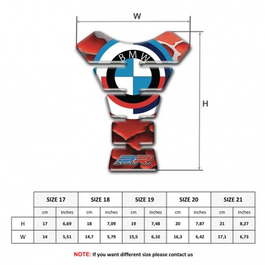 BMW RR Tank Protector Unique 3D base Vision 