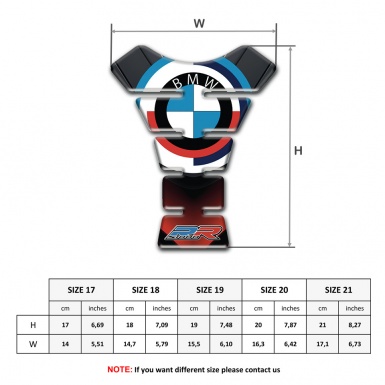 BMW RR Edition Anti Slip Sticker Tank Fuse 