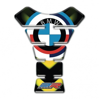 BMW RR Tank Guard Pads Black yellow Details Design