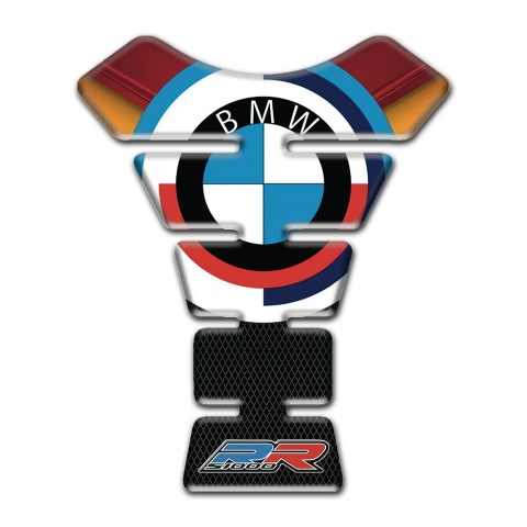 BMW Tank Guard Pads Silicone Sticker Round logo style 