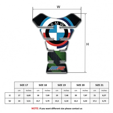 BMW Tank Protector Stylish Anti Slip Sticker 