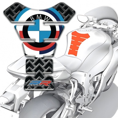 BMW RR Tank Pad Protector Premium Quality metal Grid Style 