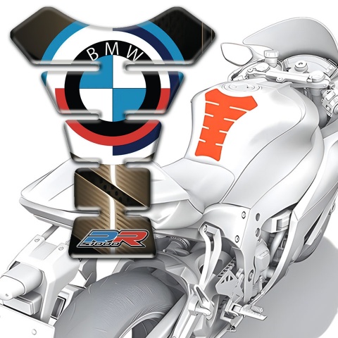 BMW RR Tank Guard Pads Bronze Nuance 