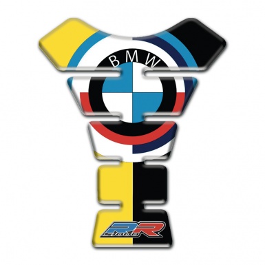 BMW Tank Protector Black Yellow Base Halves Design 