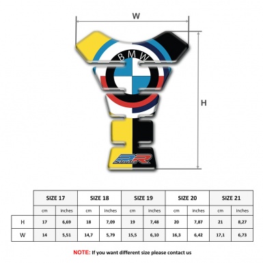 BMW Tank Protector Black Yellow Base Halves Design 