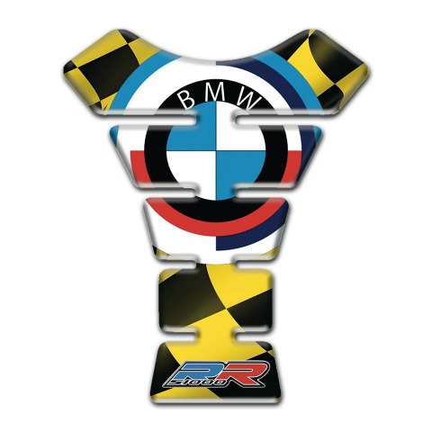 BMW RR Version Tank Protector Yellow Black squares Edition 