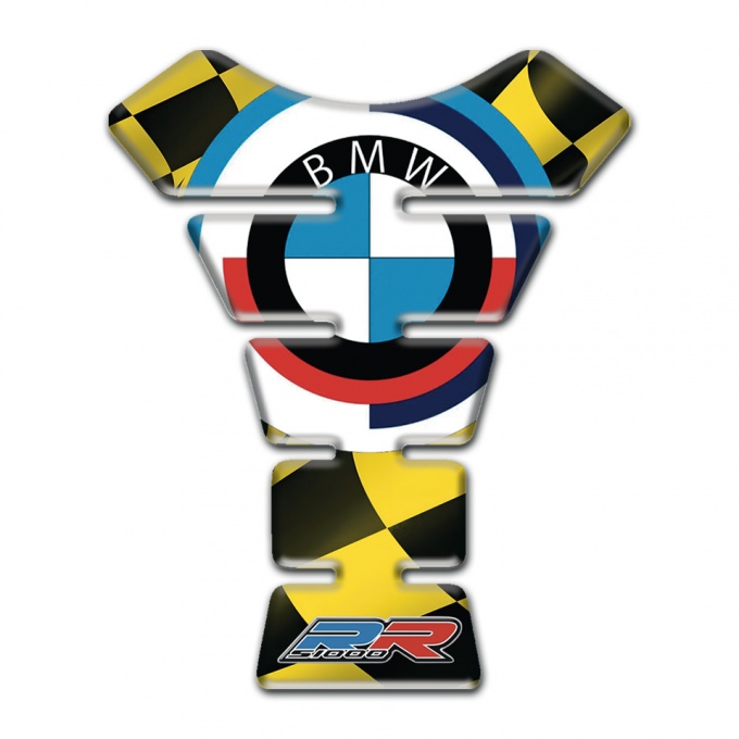 BMW RR Version Tank Protector Yellow Black squares Edition 