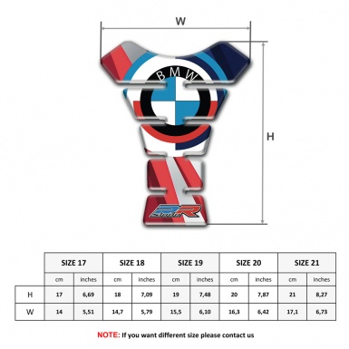BMW RR Edition Tank Pad Protector New Vision Style 