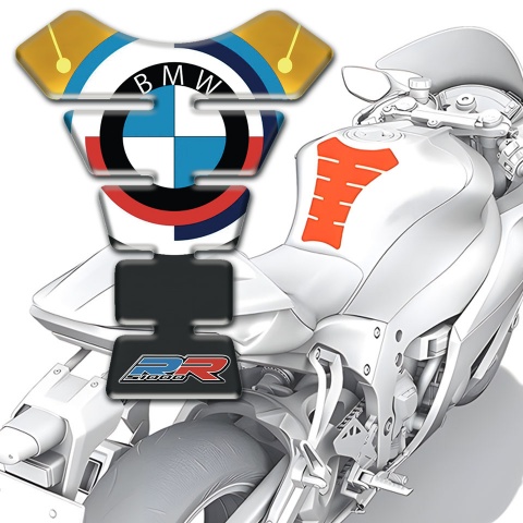 BMW RR Style Tank Protector Silicone Sticker Premium Quality 