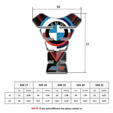 BMW Tank Guard Pads Motorcycle RR Edition New Logo style 
