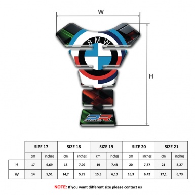 BMW High-Quality Motorcycle Tank Fuse New Vision Style 