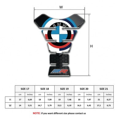BMW Tank Protector Silicone Sticker New Logo Design 