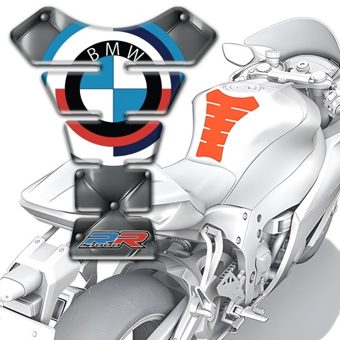 BMW RR Version Tank Protector Grey Leather Effect 