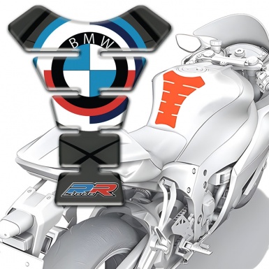 BMW Tank Guard Pads Racing Edition Stylish Logo 