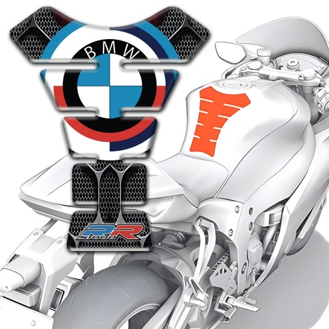BMW RR Tank Pad Protector 3D Ornaments background Design 